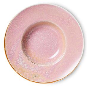 HKLiving - Chef Ceramics - Pasta Plate - Tallrikar - Rustic Pink - Ø28,5 x H5,8 cm