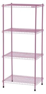 Kalager Design - Pipe Rack 1 x 3 - Hyllor - Pink - W46 x H128 x D38 cm