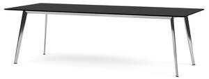 Montana - JW Table JW2410 - Matbord - Black Oak / Polished Aluminium - W240 x H73 x D100 cm