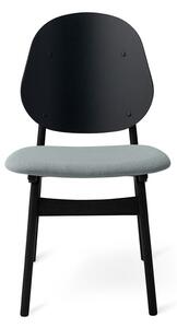Warm Nordic - Noble Chair / Black Lacquered Oak - Matstol - Merit 016 (Minty Grey) - L48 x W55 x H85 cm