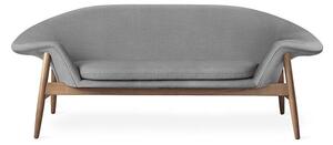 Warm Nordic - Fried Egg Sofa / Oiled Oak - Soffa för 2 personer - Canvas 134 (Grey Melange) - L186 x W68 x H68 cm