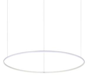 Ideal Lux - LED ljuskrona med textilsladd HULAHOOP LED/46W/230V diameter 100 cm vit