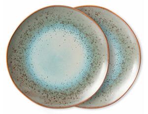 HKLiving - 70s Dinner Plates (Set Of 2) - Tallrikar - Mineral - 29 x 29 x 2 cm
