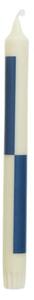 HAY - Pattern Candle - Stearinljus - Milky Green | Dark Blue - H24 x Ø2,2 cm