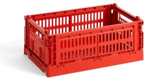 HAY - Colour Crate Recycled - Lådor - Red - W: 17 x L: 26,5 x H: 10,5 cm