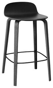Muuto - Visu Bar Stool - Pall - Black - L: 42,7 x D: 42,3 x SH: 65 cm