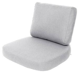 Cane-line - Sense/Moments Lounge Chair Cushion Set Indoor - Kuddar för utomhusbruk - Light Grey - Cane-line Natté - B: 72 x D: 83 x H: 21 cm
