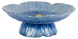 Byon - Cookie Stand Poppy - Tårtfat - Blue - Ø26 x H9.5 cm