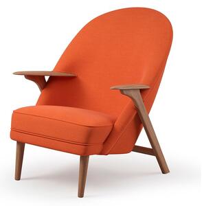 Warm Nordic - Wingman Lounge Chair - Lounge stol - Mood 4101 (Orange Melange) - L78 x W85 x H42/96 cm