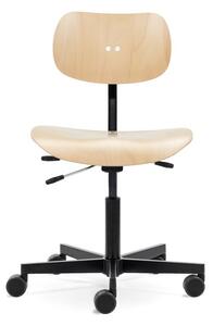 PLEASE WAIT to be SEATED - S197 R20 Office Chair / By Egon Eiermann - Kontorsstol - Beech / Black - W47 x D40 x H66-91 x SH46-61 cm