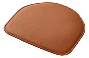 FDB Møbler / Furniture - R5 Nøje Hynde, Passer til J46, af FDB Møbler / Furniture - Stolsdyna - Leather - Brown - 37 x 39 cm