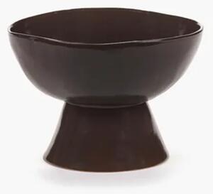 Serax - High Bowl On Foot La Mère - Skål - Ebony L - Ø20.5 x H14.5 cm