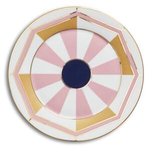 Reflections Copenhagen - Alvares Breadplate - Tallrikar - Gold / Marine / Pink - Ø17 cm