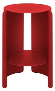 Noo.ma - Wa Side Table - Sidobord - Tomato Red - Ø32 x H50 cm