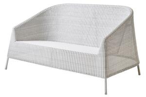 Cane-line - Kingston 2-pers. sofa - Trädgårdssoffa - White grey - W150 x D86 x H78 cm