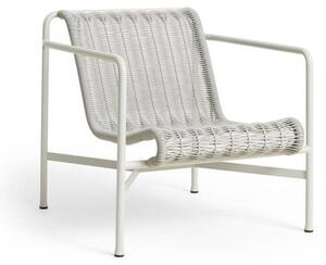 HAY - Palissade Cord Lounge Chair Low - Trädgårdsstol - Sky Grey - W73 x D81 x H70 CM