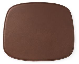 Normann Copenhagen - Seat Cushion Form - Stolsdyna - Brandy Leather - H1 L46 D39
