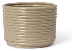 Ferm Living - Corduroy Pot - Blomkruka - Cashmere - Ø: 20 x H: 15 cm