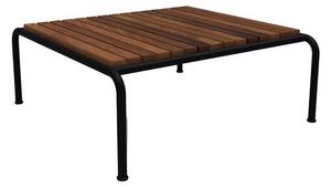 HOUE - AVON Lounge Table - Trädgårdsbord - Thermo Ash/Black Steel - H30 x W81 x D81 cm
