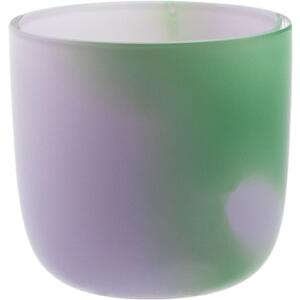 Kodanska - Flow Egg Cup - Äggkoppar - Purple W. Green Stripes - H4,5 x D5 cm
