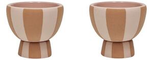 OYOY LIVING - Toppu Egg Cup - Pack Of 2 - Äggkoppar - 307 Caramel / Rose - Ø5 x H4,5 cm