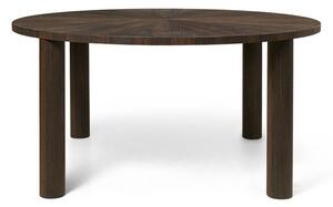 Ferm Living - Post Spisebord - Matbord - Dark Brown - Ø: 150 x H: 73 cm