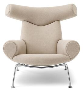 Fredericia Furniture - Wegner Ox Chair 1000 by Hans J. Wegner - Fåtölj - Grand Linen - W99 x D99 x H92 x SH36 cm