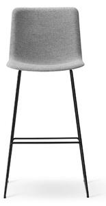 Fredericia Furniture - Pato Sledge Barstool 4302 by Welling/Ludvik - Full Upholstery - Barstol - Hallingdal 130 - W47 x D50 x H98 x SH67 cm