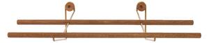 WeDoWood - Shoe Rack - WeDoWood - Skohylla - Oak/Brass - Small - H15 x W60 x D25 cm