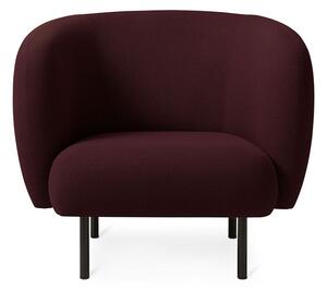 Warm Nordic - Cape Lounge Chair - Fåtölj - Merit 040 (Burgundy) - L90 x W82 x H80 cm