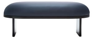 PLEASE WAIT to be SEATED - ANZA 120 Bench / By Rui Pereira & Ryosuke Fukusada - Bänk - Navy Blue Savanne Leather / Black - W120 x D65 x H43 cm
