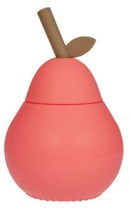 OYOY MINI - Pear Cup - Barnens pokal - 405 Cherry Red - Ø8,5 x H13,5 cm
