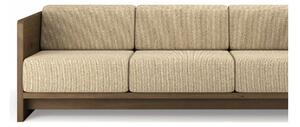 Brdr. Krüger - Karm 3 Person Sofa - Oak Smoked Oiled - Soffa för 3 personer - Moss, Cream Tekstil - 0019 - L210 cm H72 cm B81 cm