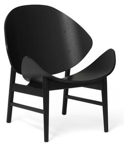 Warm Nordic - The Orange / Black Lacquered Oak - Fåtölj - Solid Oak - L64 x W71 x H78 cm