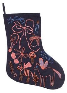 HABIBA - Nova Christmas Sock - Julstrumpa - Indigo - Onesize