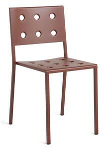HAY - Balcony Dining Chair - Trädgårdsstol - Iron Red - H81 x W44 x L52 cm