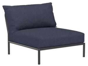 HOUE - LEVEL 2 / Lounge Chair - Trädgårdssoffa - Indigo/Dark Grey - L92,5 x W81 x H68,5 x SH38 cm