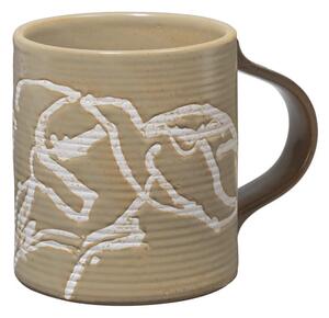 Ferm Living - Vuelo Mug - Mugg - Elm Green - W11.5 x D8.3 x H9 CM