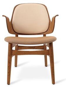 Warm Nordic - Gesture Lounge Chair / Teak Oiled Oak - Fåtölj - Vegetal 90 (Nature) / Sprinkles 254 (Latte) - L59 x W61 x H73 cm