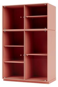 Montana - Ripple Cabinet III - Plinth H3 - Vitrinskåp - Rhubarb - W69,6 X H108 X D38 cm