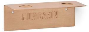 Humdakin - Bottle Hanger Double - Väggfästen - Brass - 14 x 6 x 5 cm
