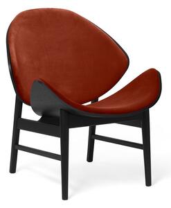 Warm Nordic - The Orange / Black Lacquered Oak - Fåtölj - Ritz 3701 (Brick Red) - L64 x W71 x H78 cm