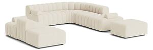 NORR11 - Studio 5 - Soffa för 3 personer - Barnum Col 24 - 1: W220 x D96 2: W230 x L280 x D96 x H70 x SH42 cm + Ottoman W80 x D90 cm