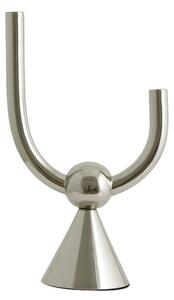 Nordal - Corfu Candle Holder - Ljusstake - Chrome Finish - W12 x L21 x H26 cm
