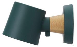 Normann Copenhagen - Rise Wall Lamp - Hardwired - Vägglampa - Petrol Green - H9,7 x L17 x Ø10 cm