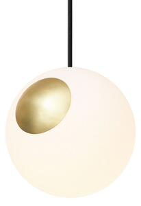 Nordic Tales - Bright Spot Pendant - Hängande lampa - Glass/Brass - Black - Ø20 cm