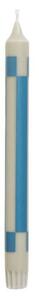 HAY - Pattern Candle - Stearinljus - Grey | Blue - H24 x Ø2,2 cm