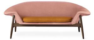 Warm Nordic - Fried Egg Sofa / Smoked Oak - Soffa för 2 personer - Canvas 614 (Pale Rose) / Canvas 424 (Dark Ochre) - L186 x W68 x H68 cm