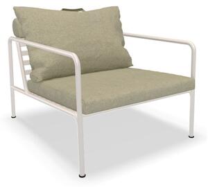 HOUE - AVON Lounge Chair - Trädgårdsstol - Moss/Muted White - H58 x W81 x D99 x SH39 cm