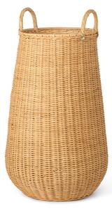 Ferm Living - Braided Laundry Basket - Tvättkorg - Flettet Rattan - Natural - Ø42 x H80 cm